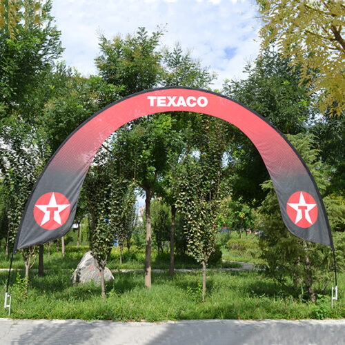 Rainbow Banner Arch Display